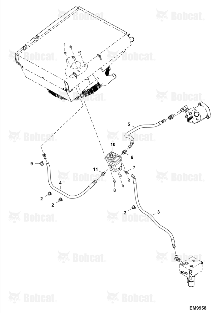 Hydraulic Circuitry (Fan Motor) (Non-reversible)