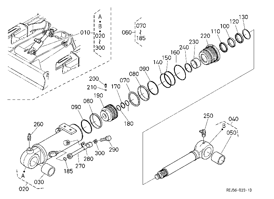 Blade Cylinder And Component Parts