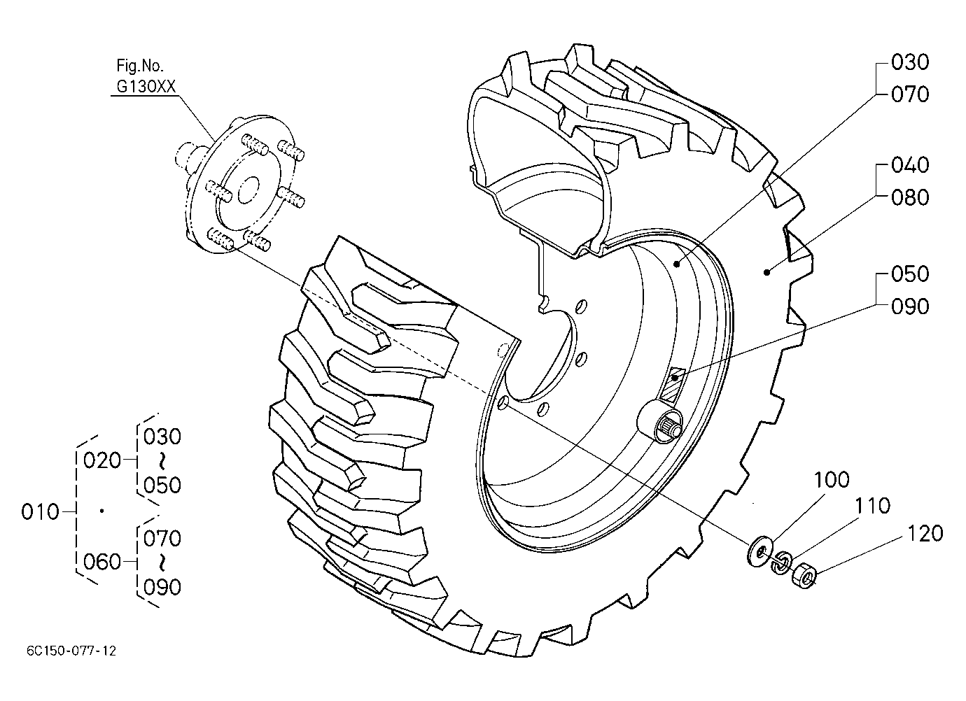 Front Wheel(23*8.50-12) [Except[Au][Nz]]