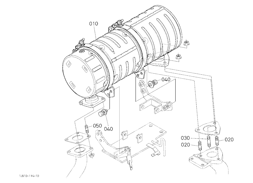 Diesel Particulate Filter Muffler