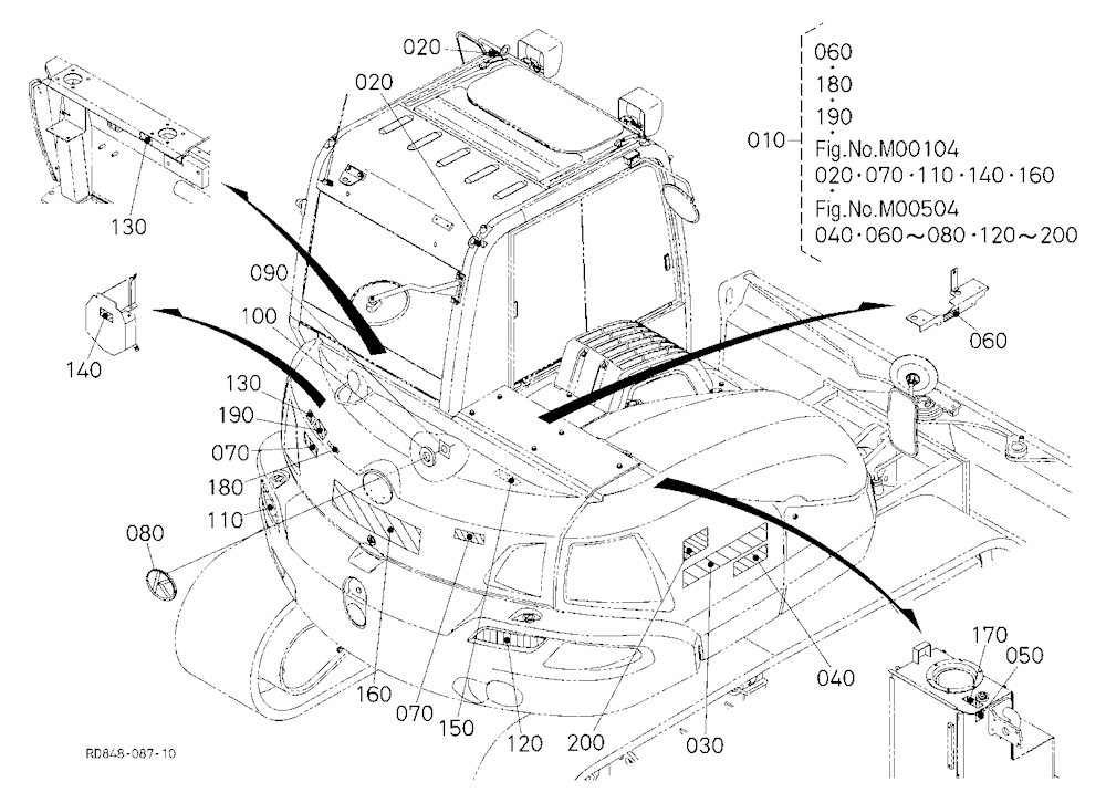 Label (Rear) [Angle Blade Type] [French]