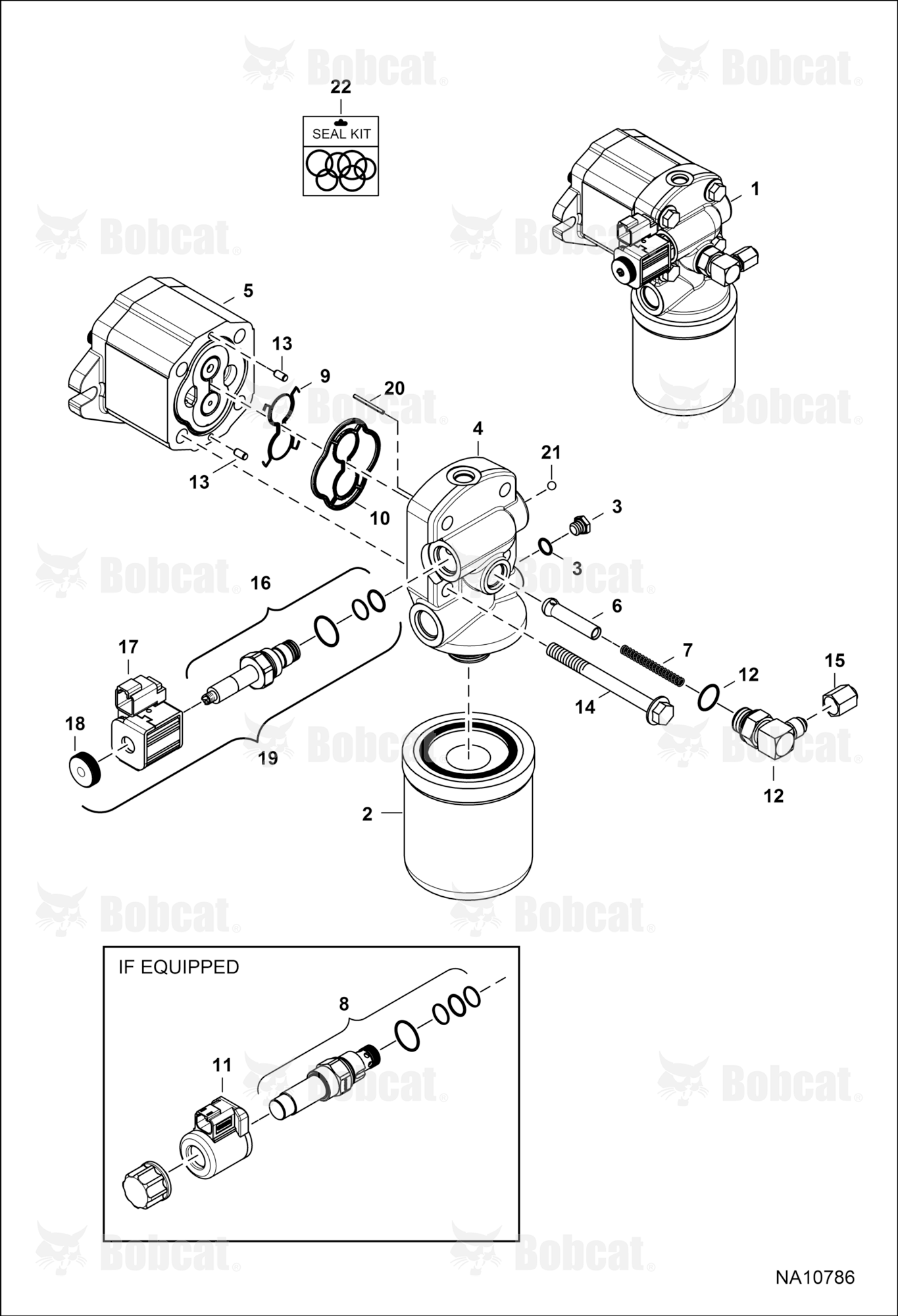 Cooling Fan Motor (Spin-on Element)