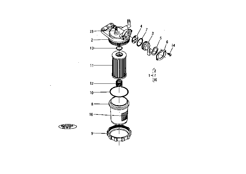 Fuel Filter Section Parts
