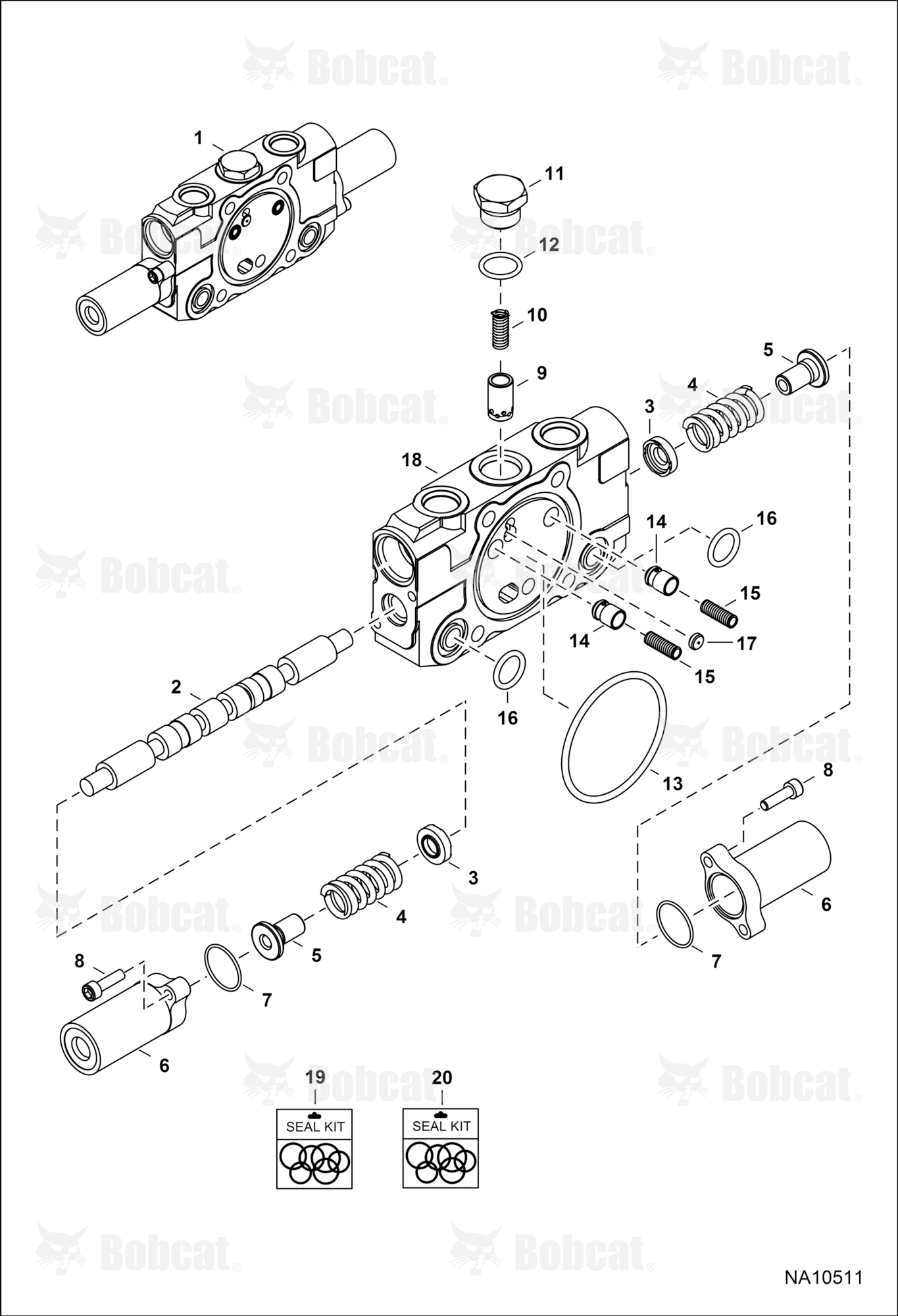 Hydraulic Control Valve (Arm Section)