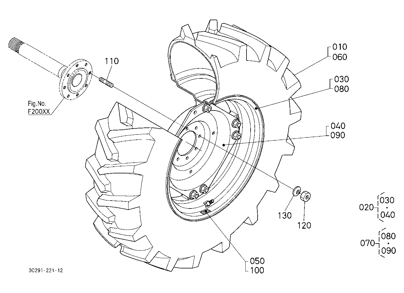 Rear Wheel (18,4-28)