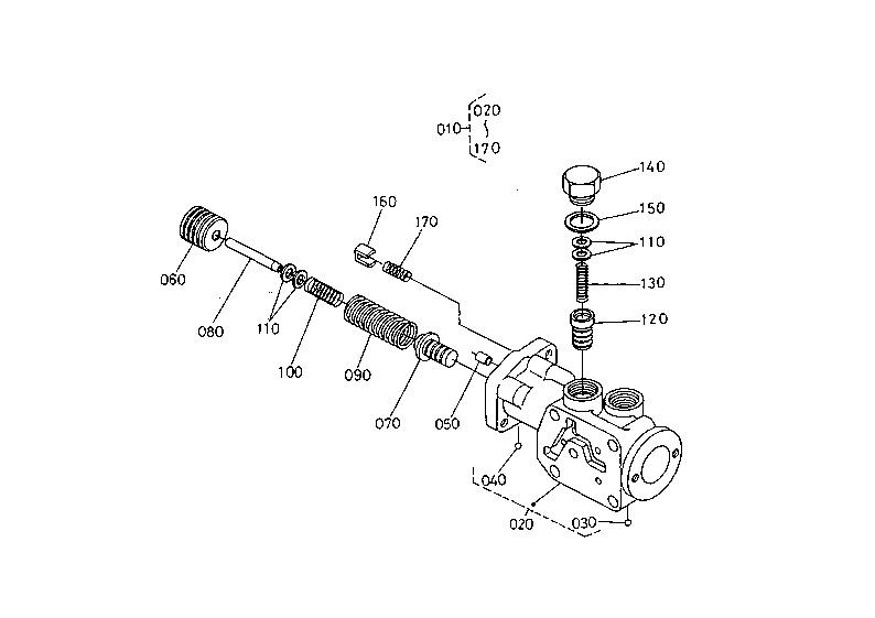 Hydraulic Shuttle Valve (Section Parts 1)