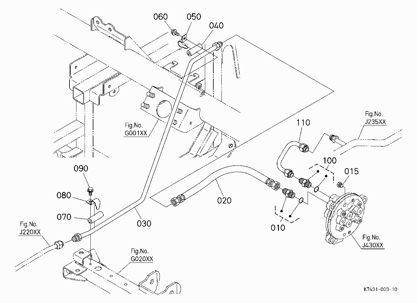 HYDRAULIC OIL LINE (CONTROL VALVE)