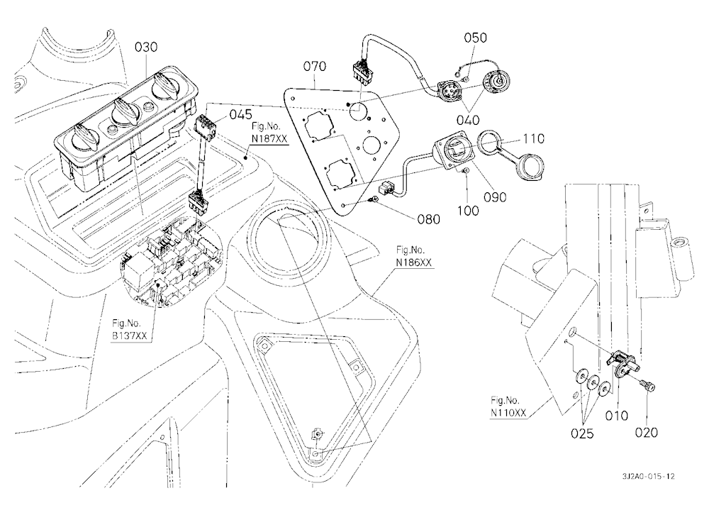 Cab Inner Rear Electrical Parts (Electrical Outlet