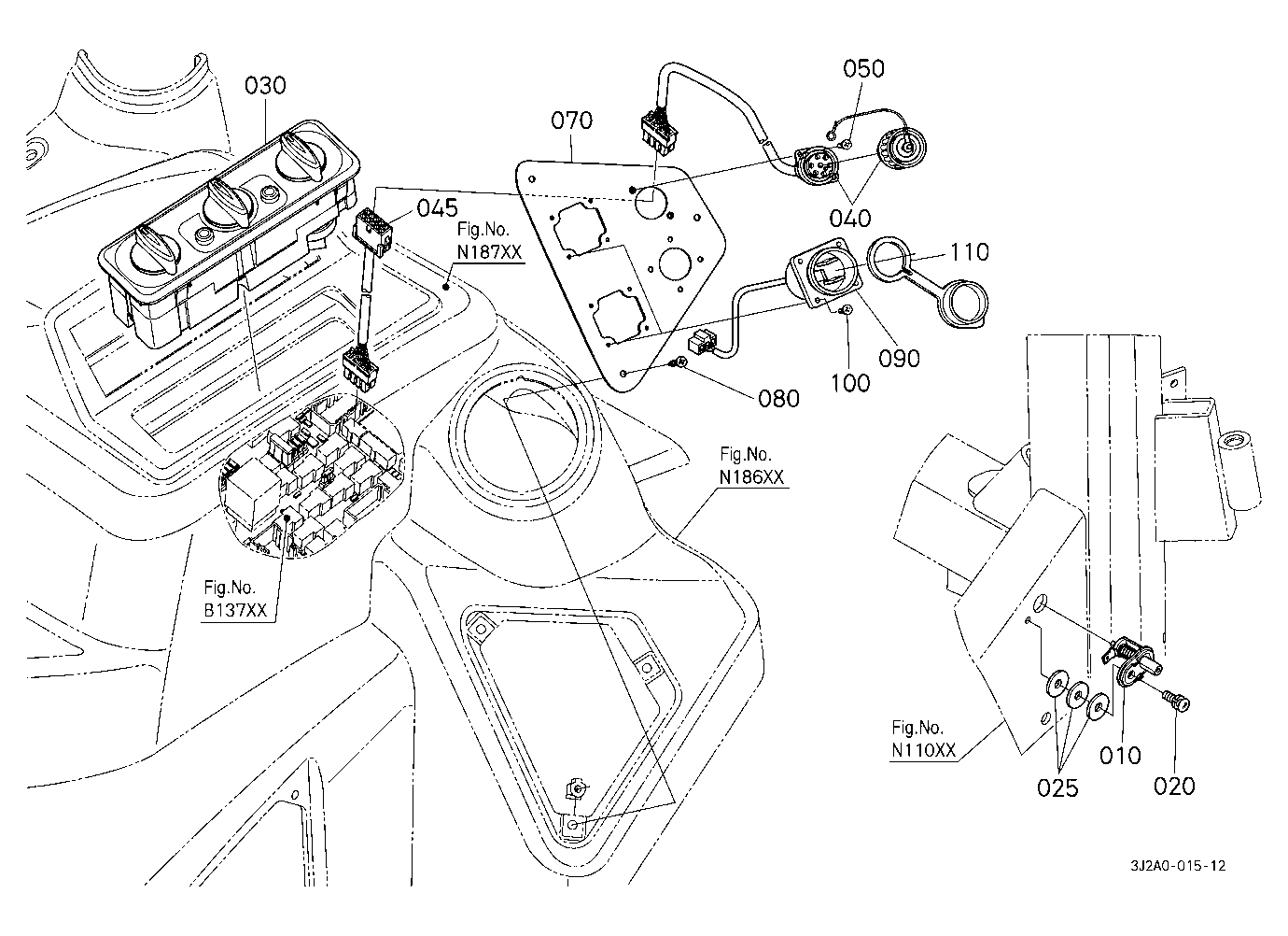 Cab Inner Rear Electrical Parts (Electrical Outlet