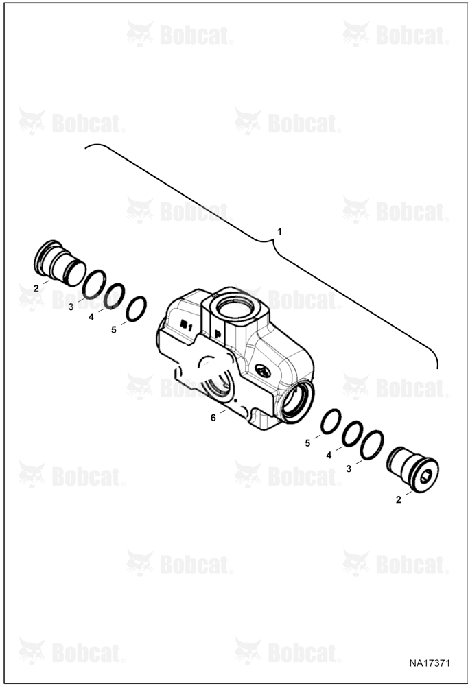 Hydraulic Control Valve (Backhoe) (Inlet Section)