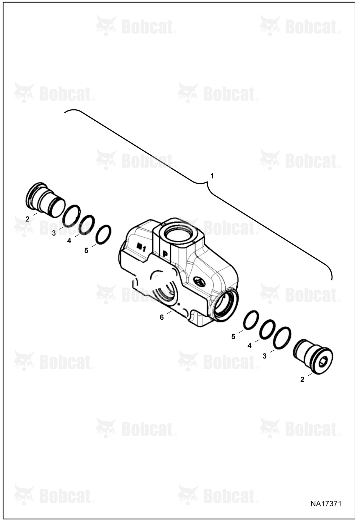 Hydraulic Control Valve (Backhoe) (Inlet Section)