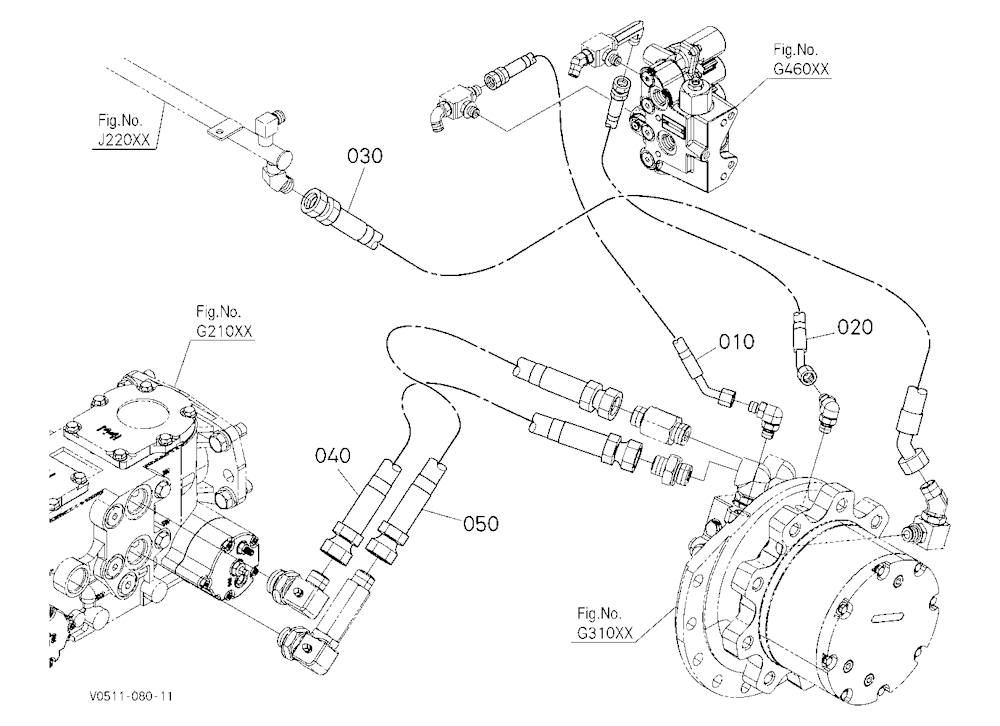 Oil Piping (Travel Lh)
