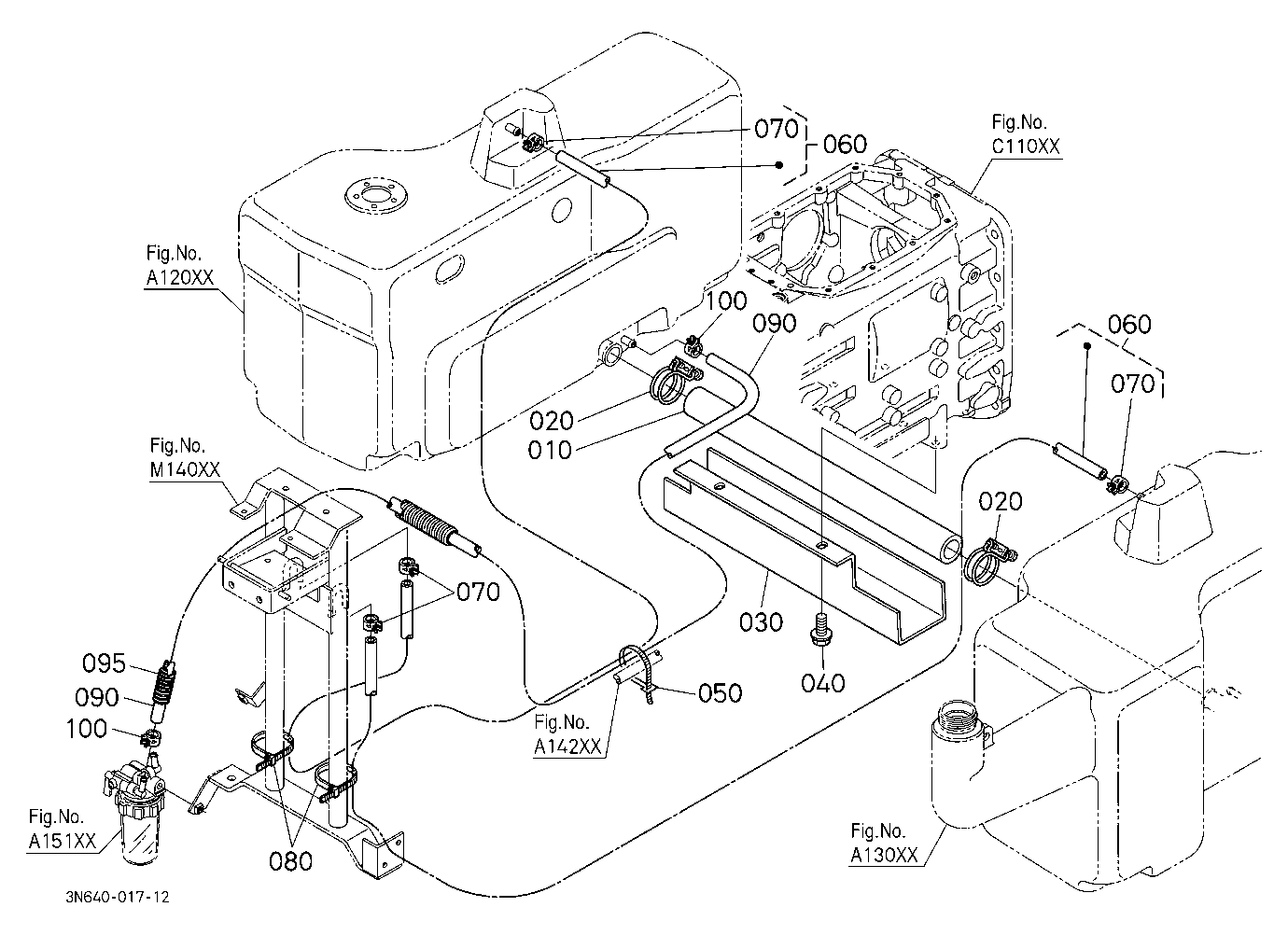 Fuel Pipe 1 (Rear)