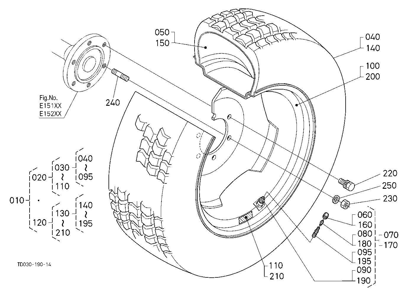 Rear Wheel (355/80-D20)