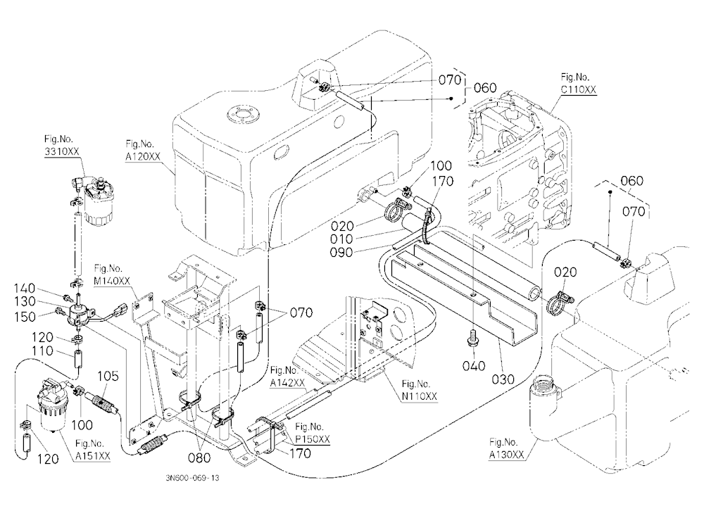 Fuel Pipe 1 (Rear) [New]