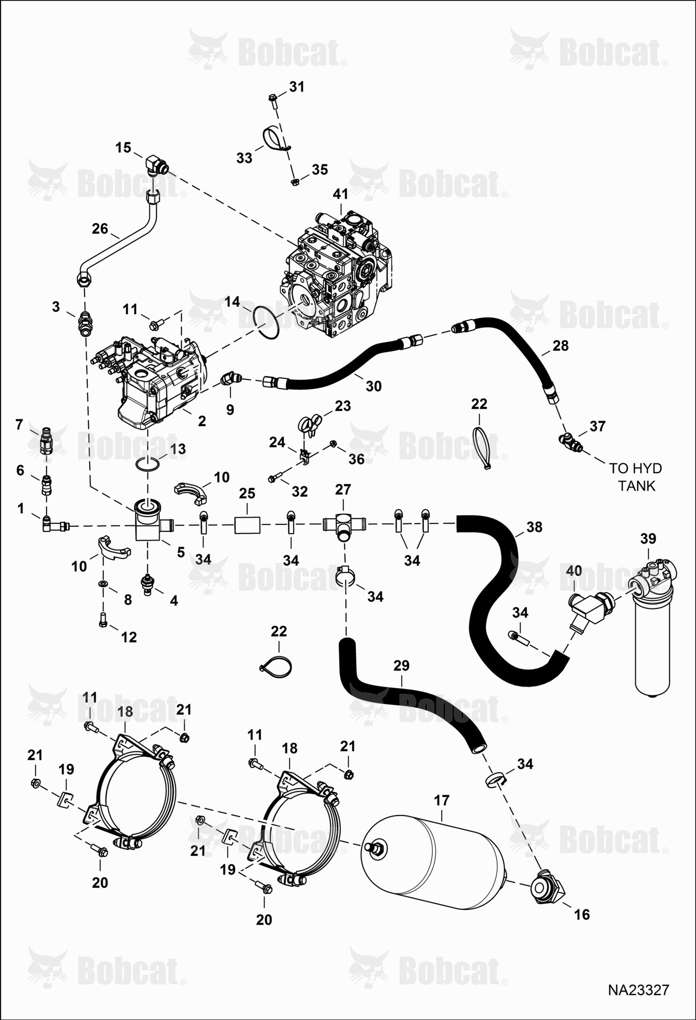 Hydraulic Circuitry (Piston Pump & Accumulator)