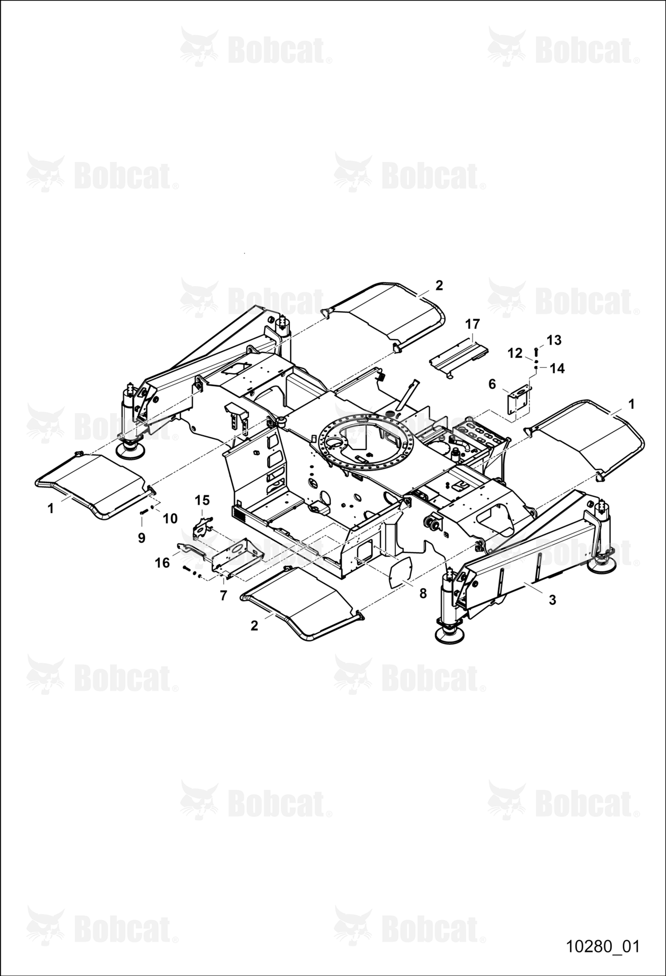 Chassis With Guard and Supports - 1