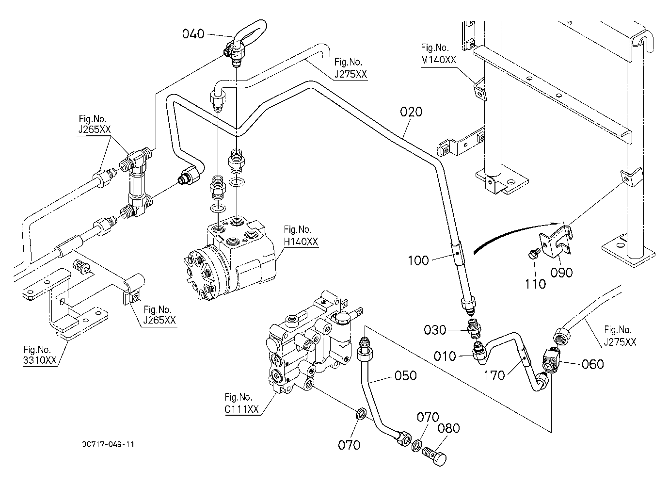 Hydraulic Oil Line (Shuttle/Controller)