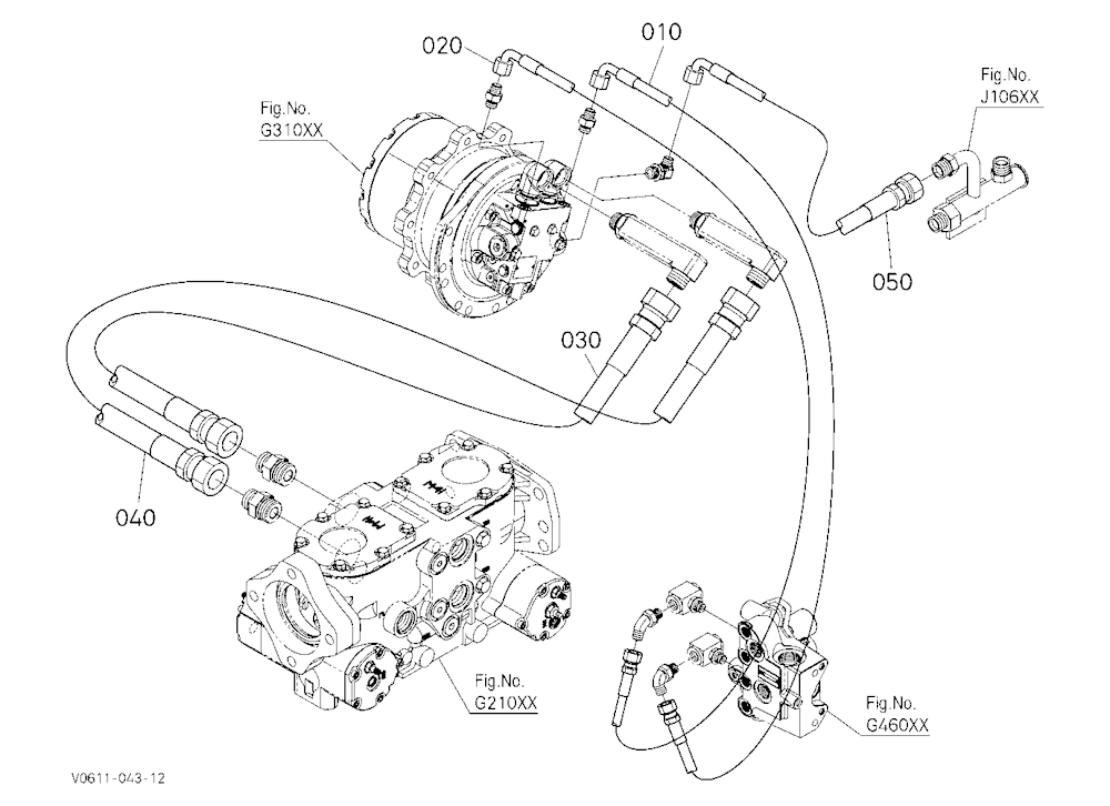 Oil Piping (Travel Rh)