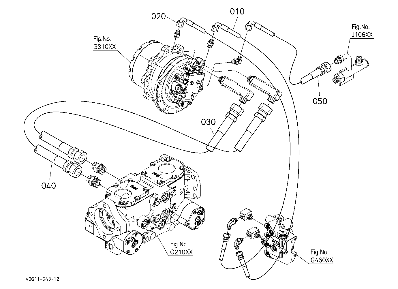 Oil Piping (Travel Rh)