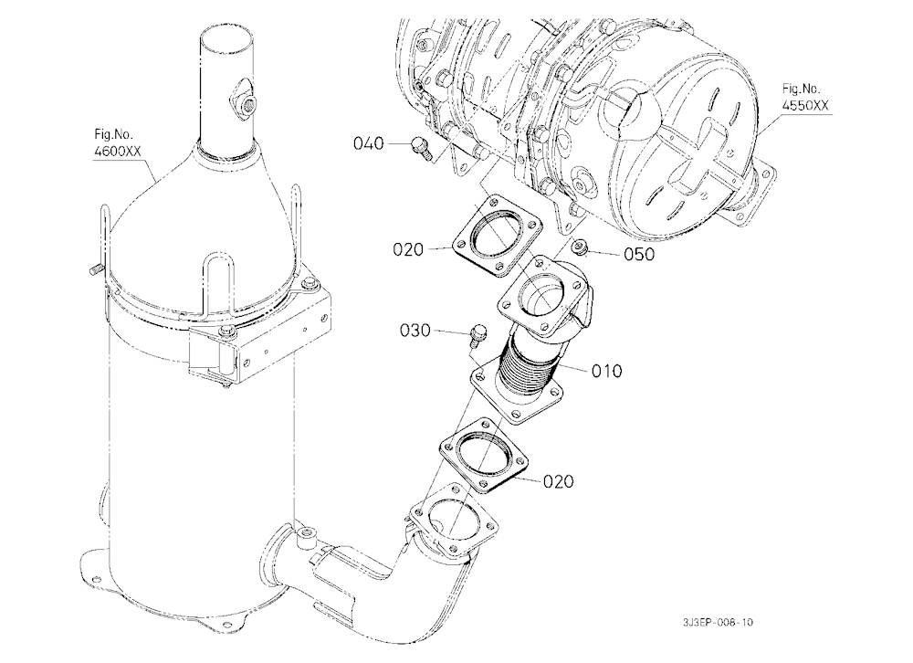 Diesel Particulate Filter Muffler Pipe
