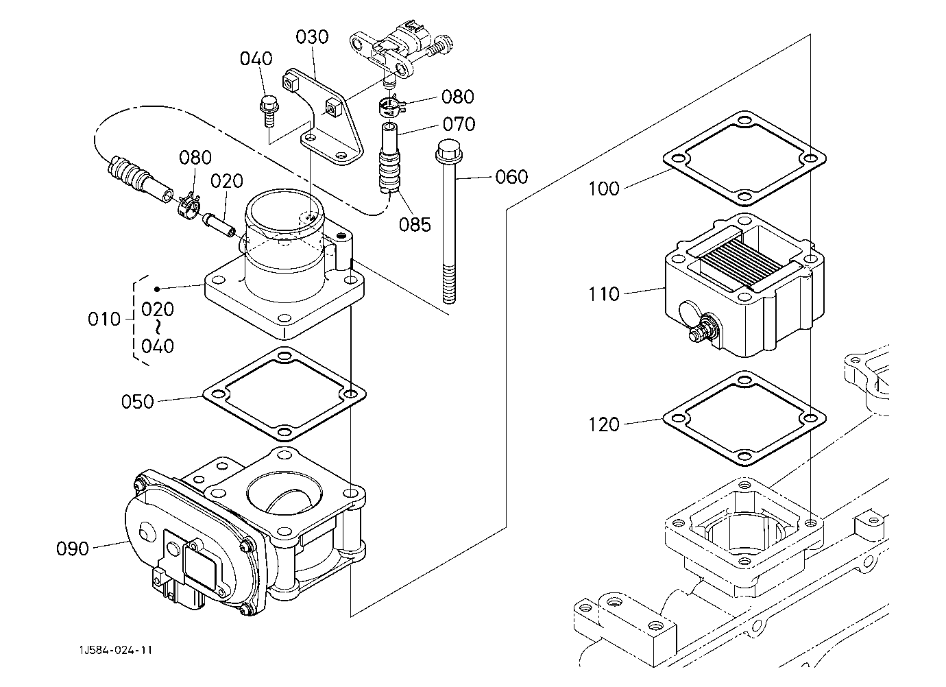Air Cleaner Flange And Throttle Valve