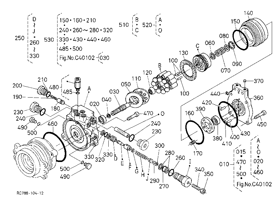Swivel Motor (Component Parts 1)