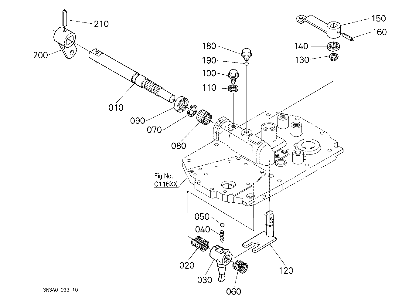 Main Gear Shift Lever Shaft