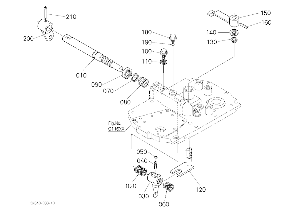 Main Gear Shift Lever Shaft