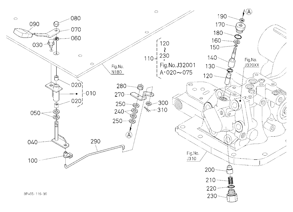 Lowering Lock Lever