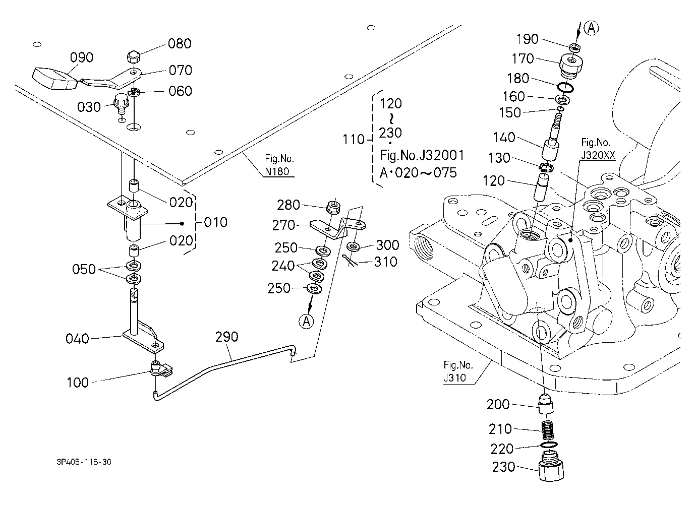 Lowering Lock Lever