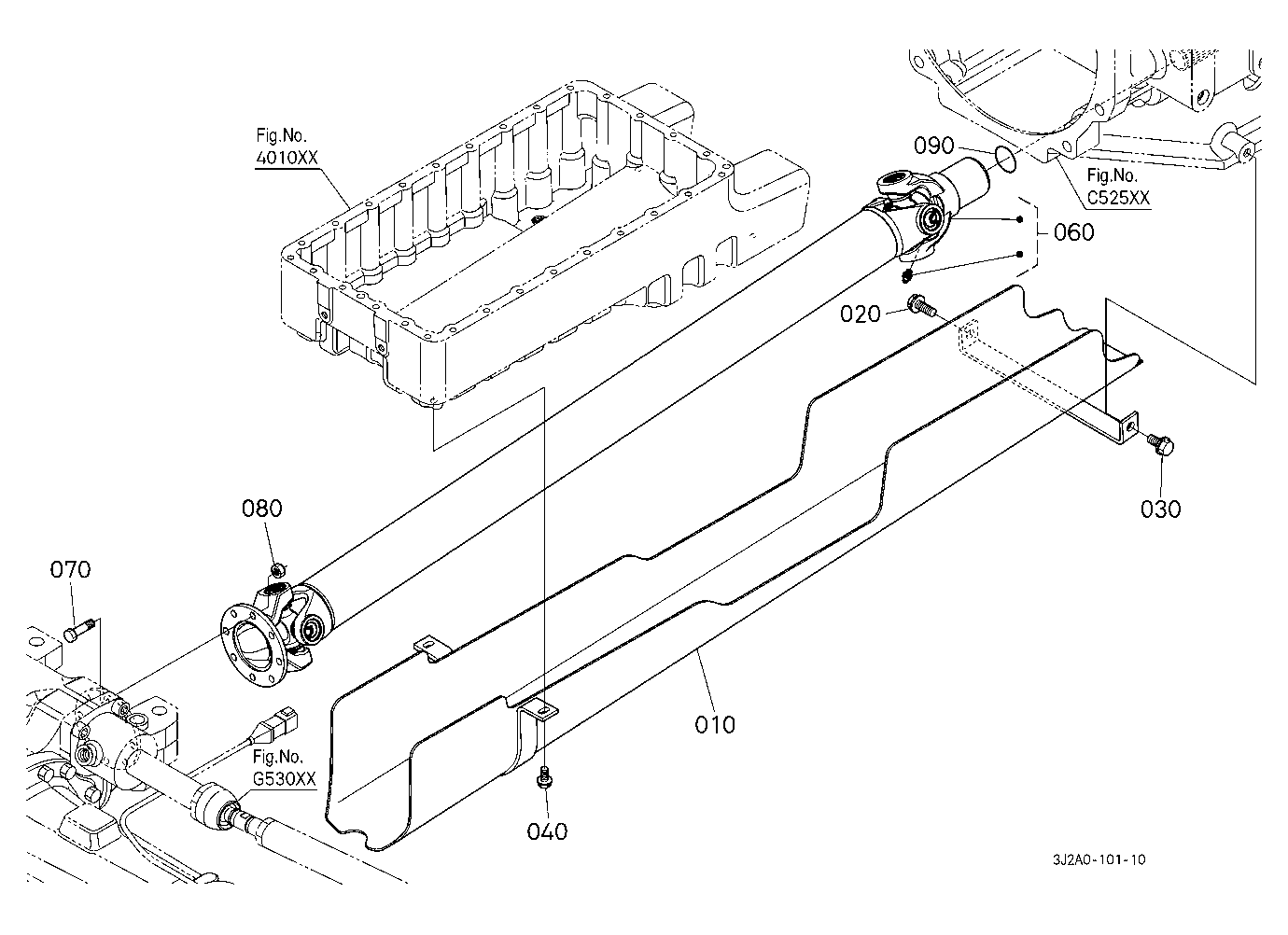 Propeller Shaft And Cover [W/O Front Suspension]