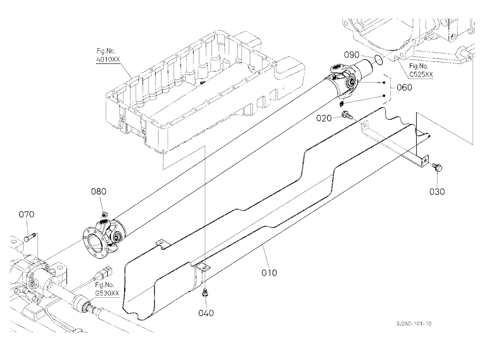 Propeller Shaft And Cover [W/O Front Suspension]