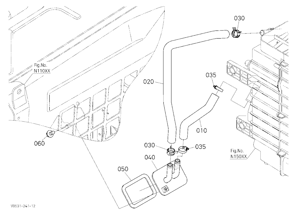 Heater Hose (Air Conditioner Unit)