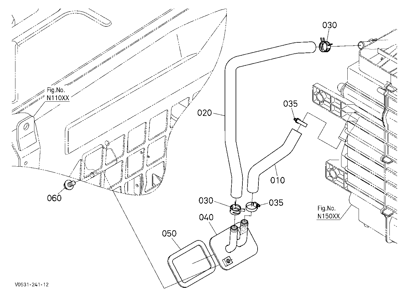 Heater Hose (Air Conditioner Unit)