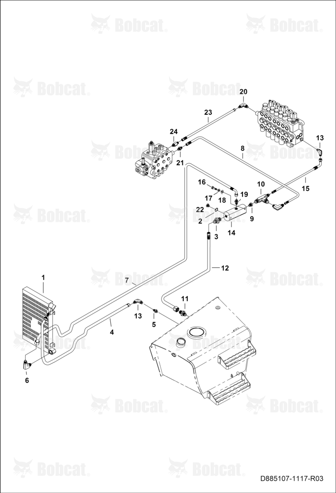 Leak Collection Block Circuit  B45211052 & Above