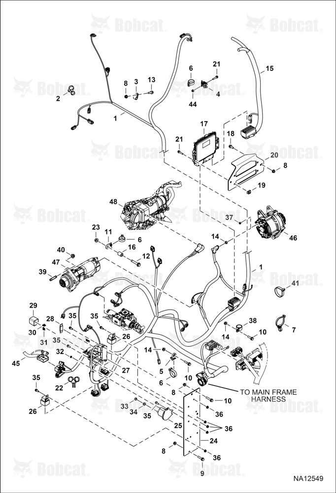 Engine Electrical Circuitry (Harness)