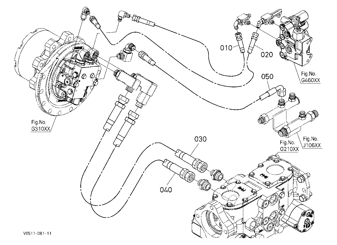 Oil Piping (Travel Rh)