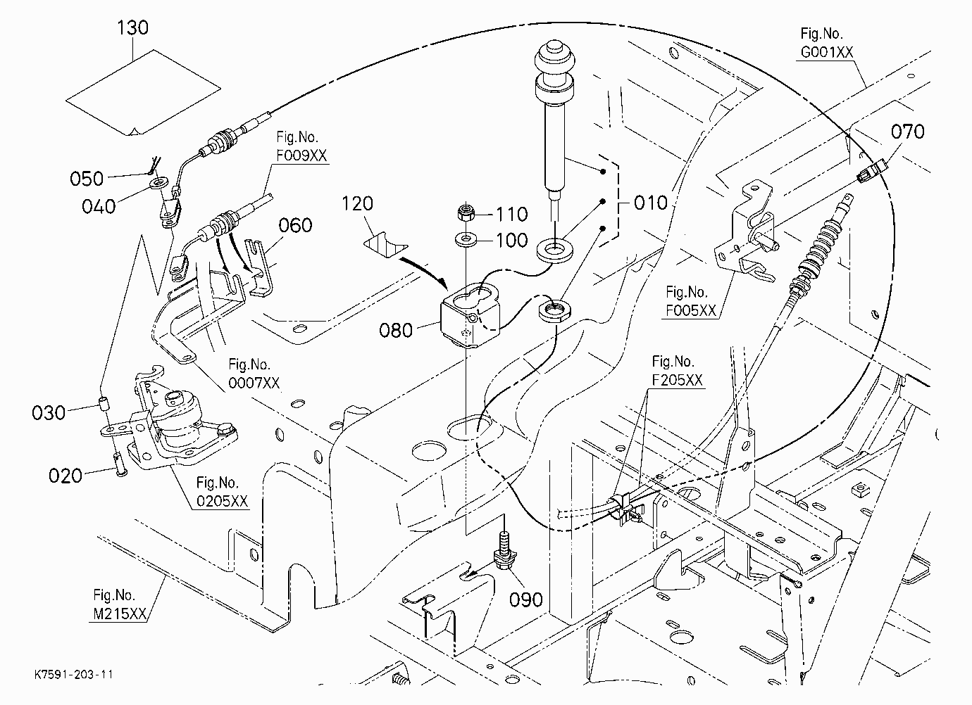 HAND THROTTLE KIT (W/G No.V5241) [OPTION]