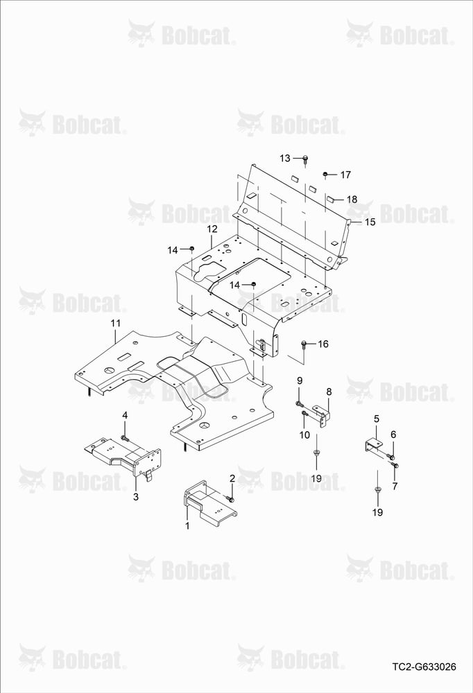 Step Seat Frame Group (Hydrostatic)