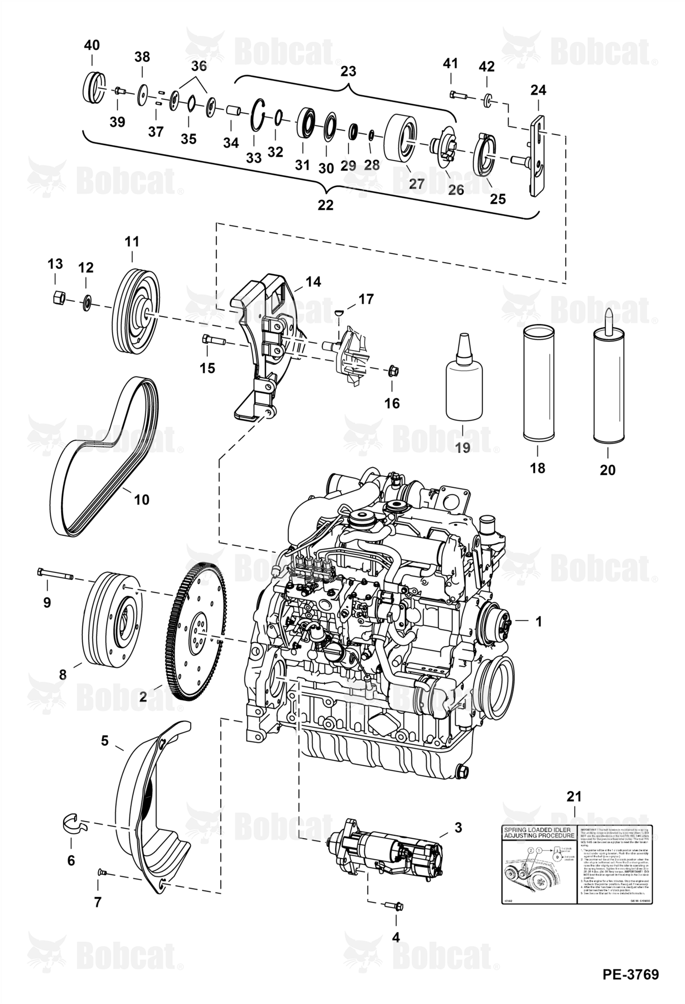 Engine & Attaching Parts (Belt Drive System)