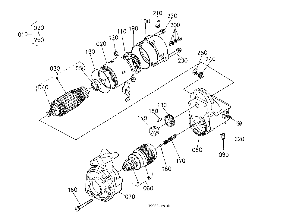 Starter [Component Parts](Not For Reman Unit)
