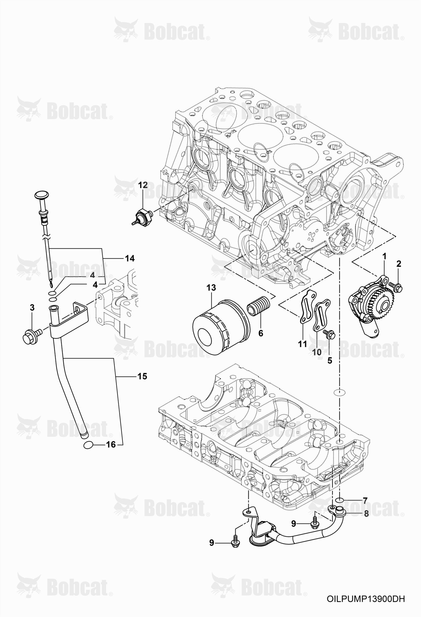ENGINE, Oil System & Dipstick