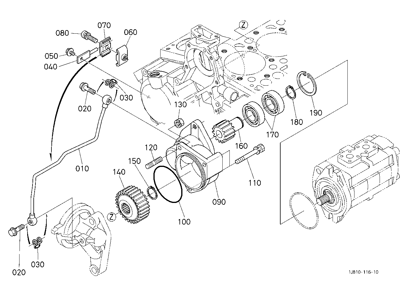 Hydraulic Pump Holder