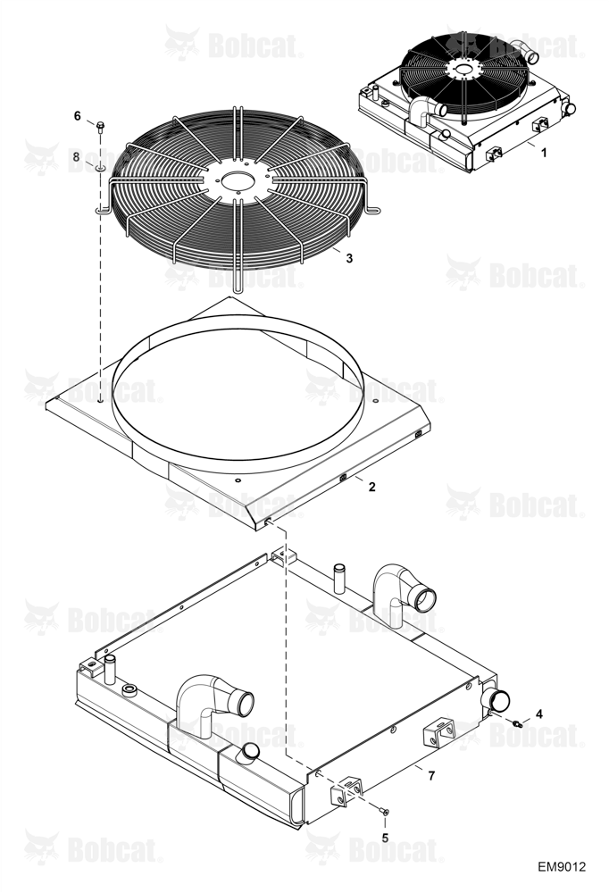 Engine & Attaching Parts (Radiator Water Exchanger)