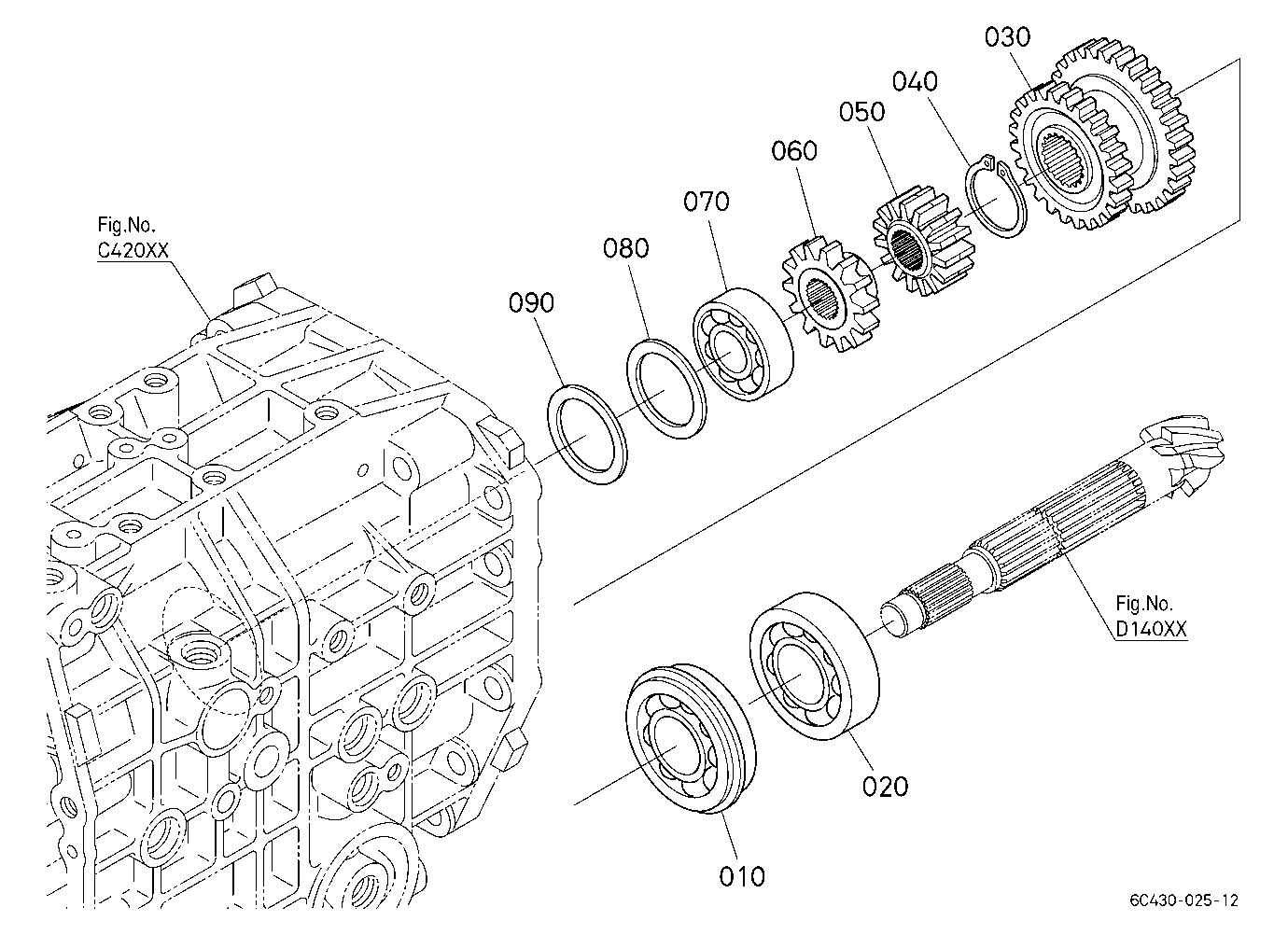 Bevel Gear Shaft / Range Gear