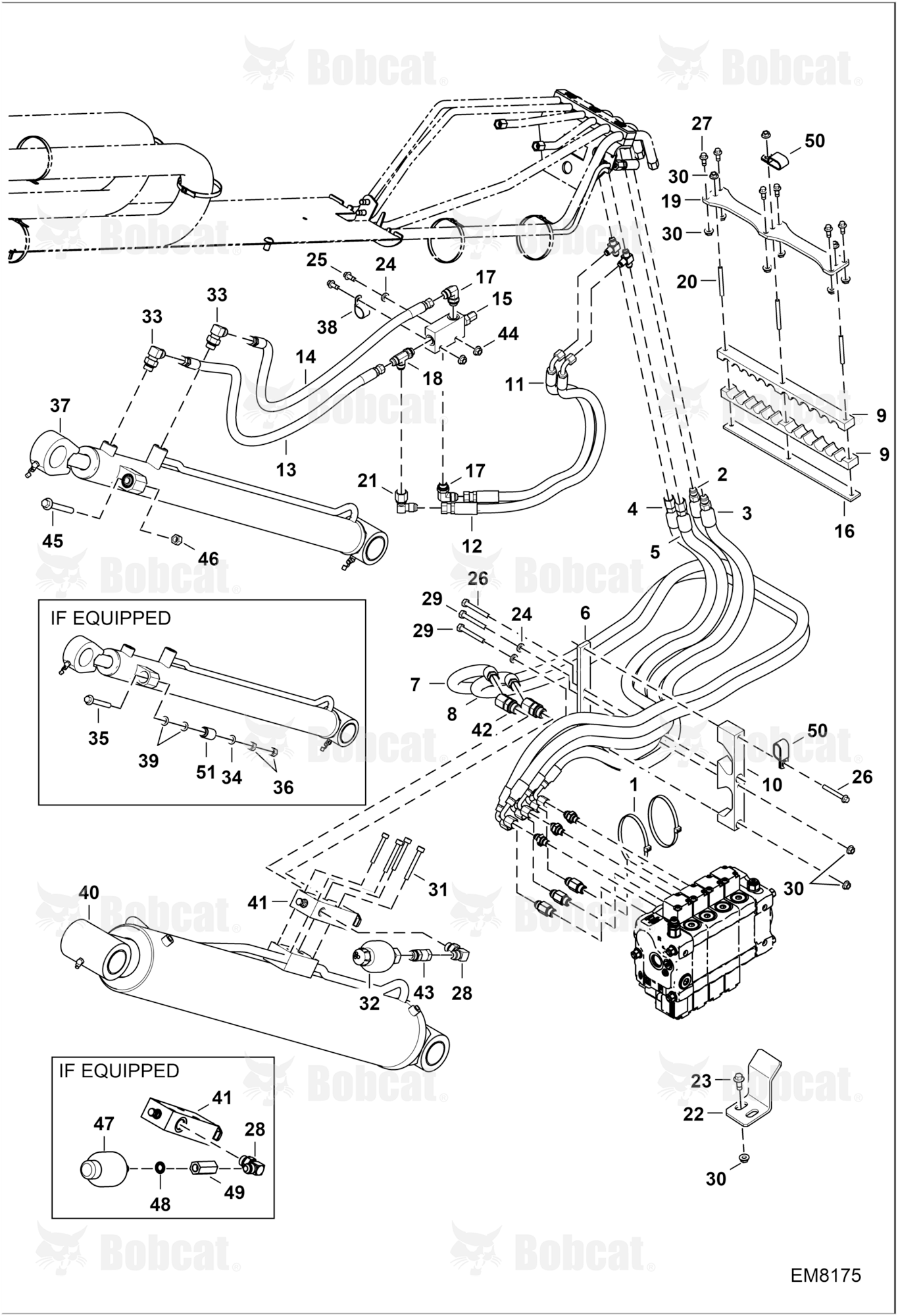 Hydraulic Circuitry (Lift & Self-Leveling)  AZVA11001 - AZVA11040, B35811001 - B35811033