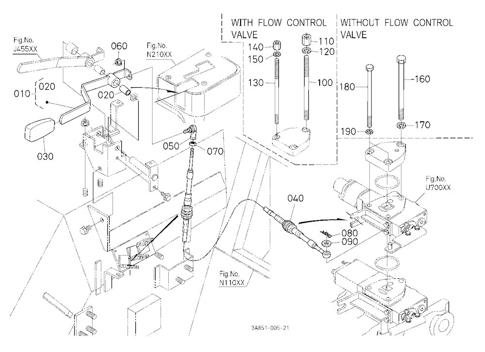 Auxiliary Control Valve Lever Kit(2Nd)[Wider Cab T