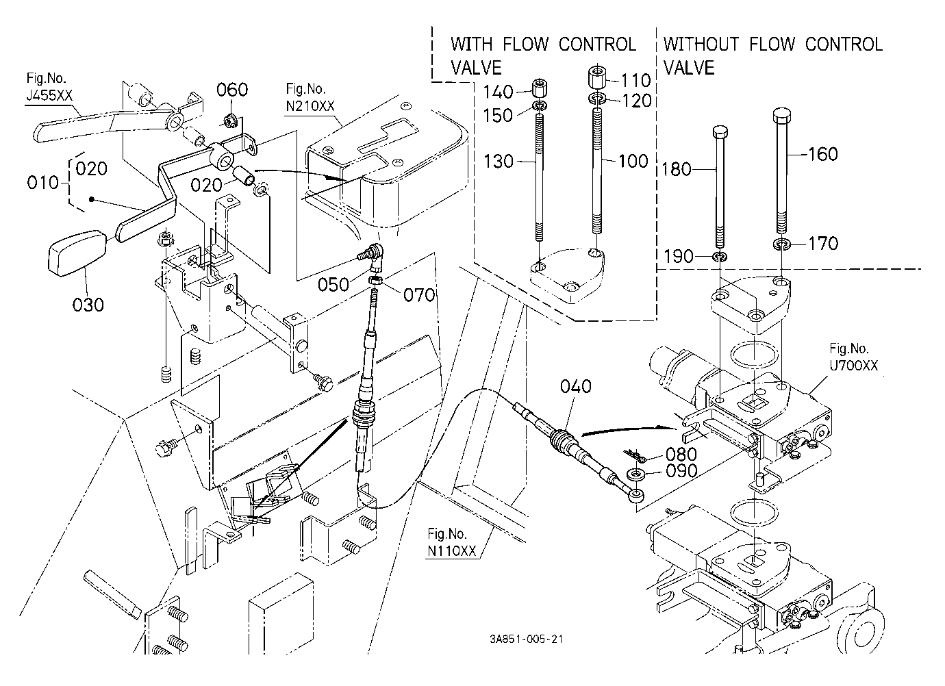 Auxiliary Control Valve Lever Kit(2Nd)[Wider Cab T
