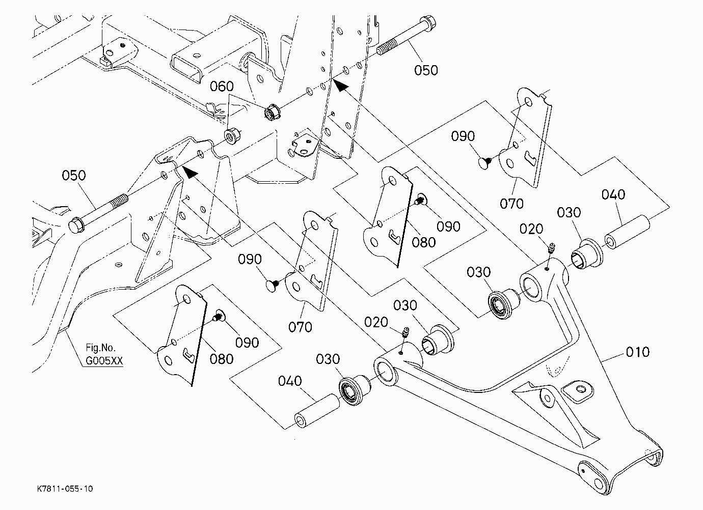 REAR SUSPENSION ARM (LEFT UPPER)